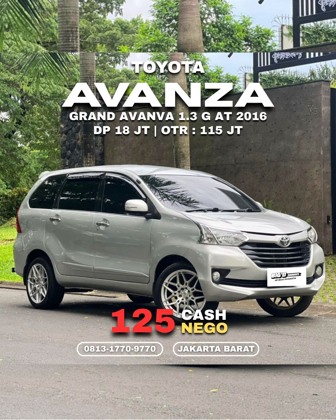 Preview Instagram Toyota Avanza BIGD HOBBIES